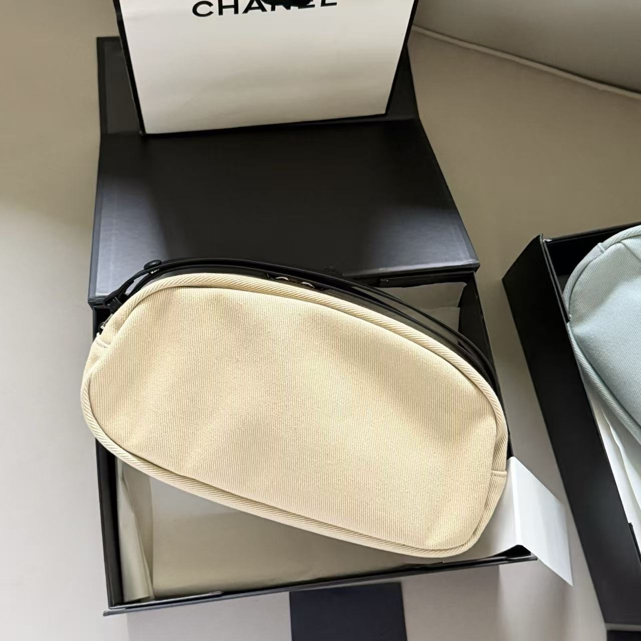 CHANE1 キャンバス ダブルC ハンドバッグ【50％割引+送料無料】