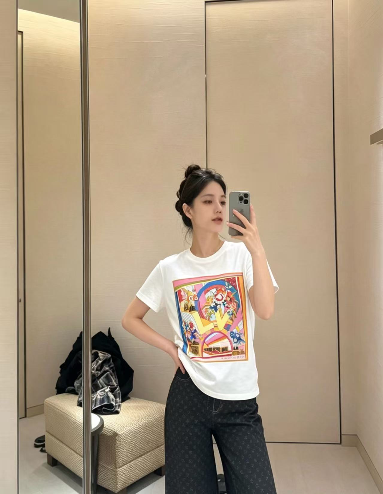 LVプリントTシャツ【50％割引+送料無料】