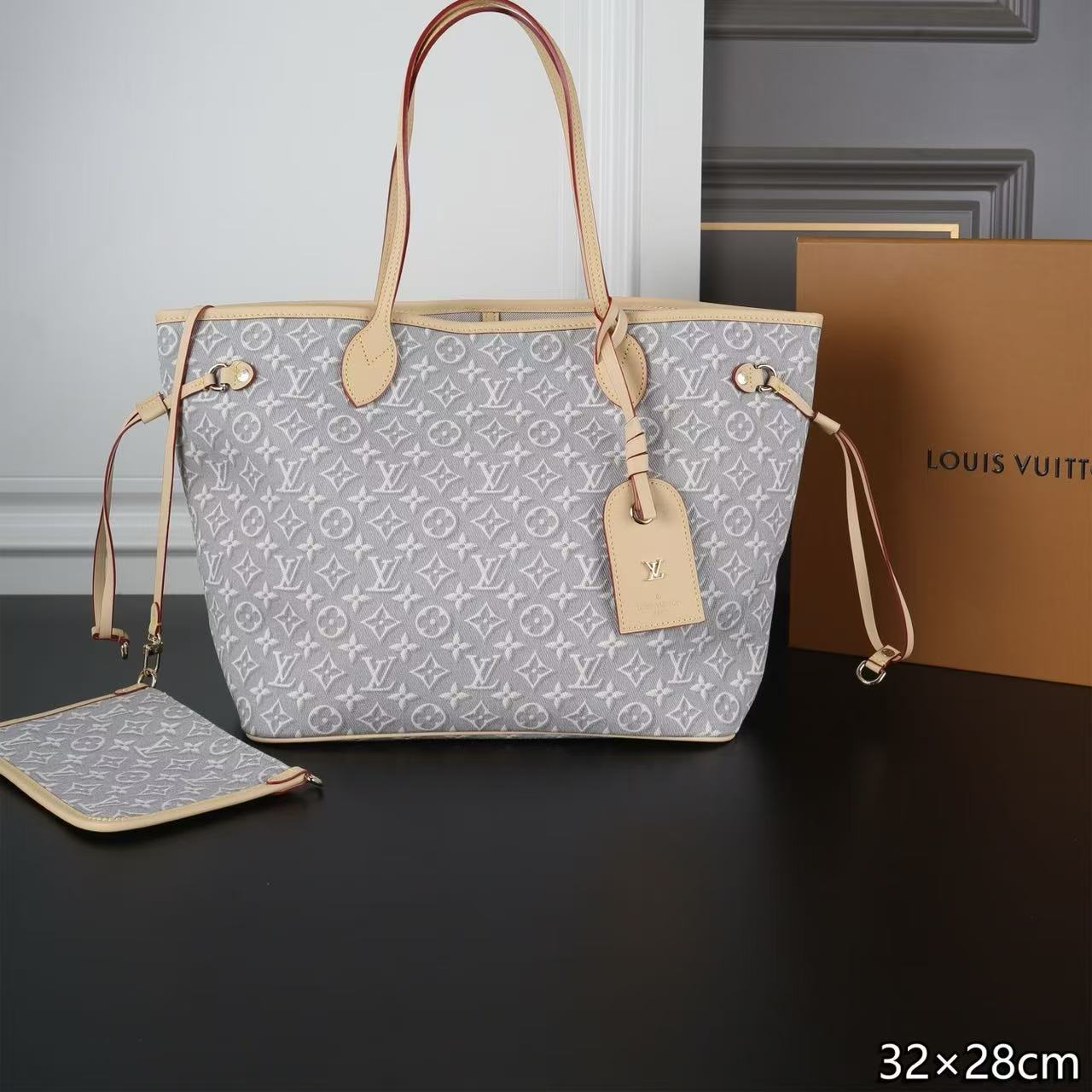 LV NEVERFULLデニムトートバッグ【50％割引+送料無料】
