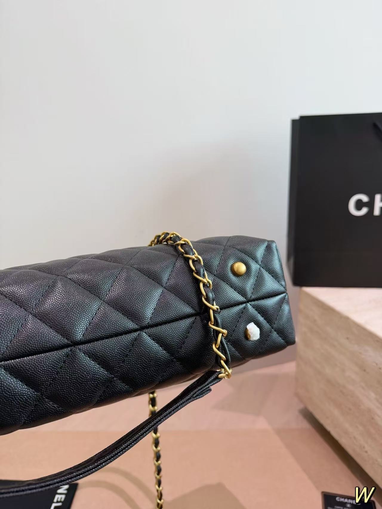 CHANE1 ダブルCチェーントートバッグ【50％割引+送料無料】