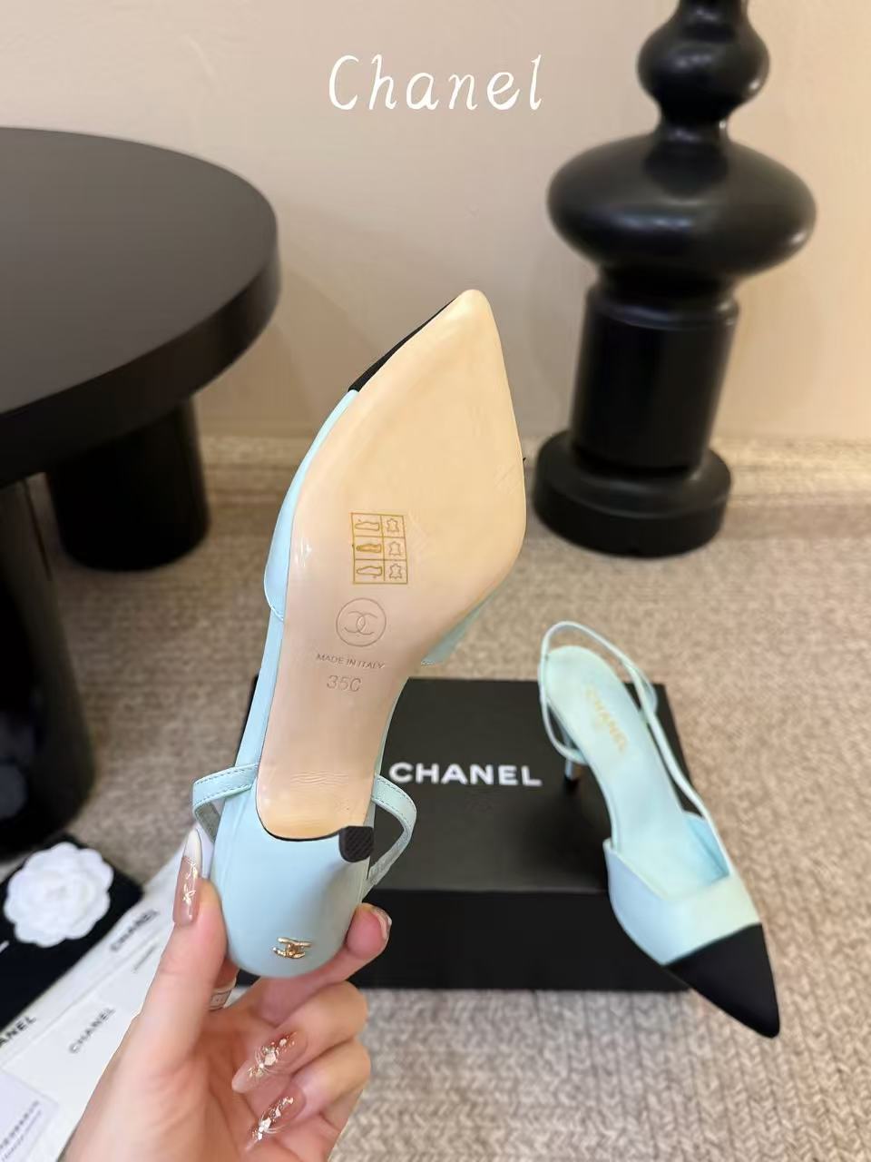 CHANE1 高品質カラーブロックハイヒール【50％割引+送料無料】