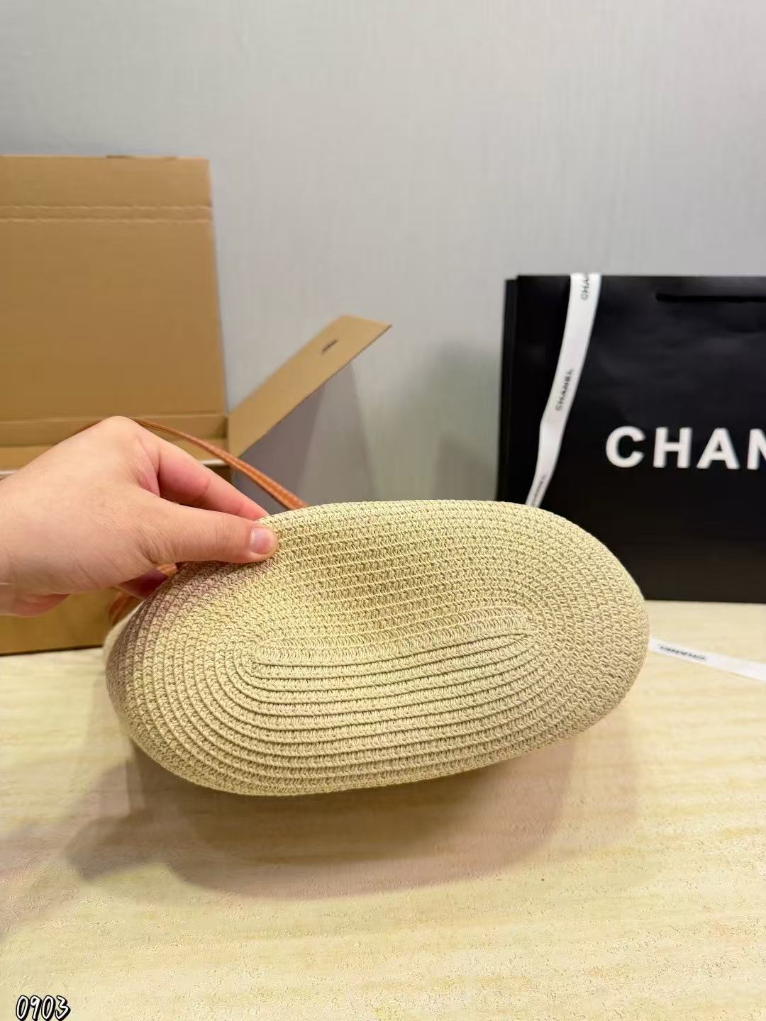 CHANE1 ストローハット＋ストローバッグ ツーピースセット【50％割引+送料無料】