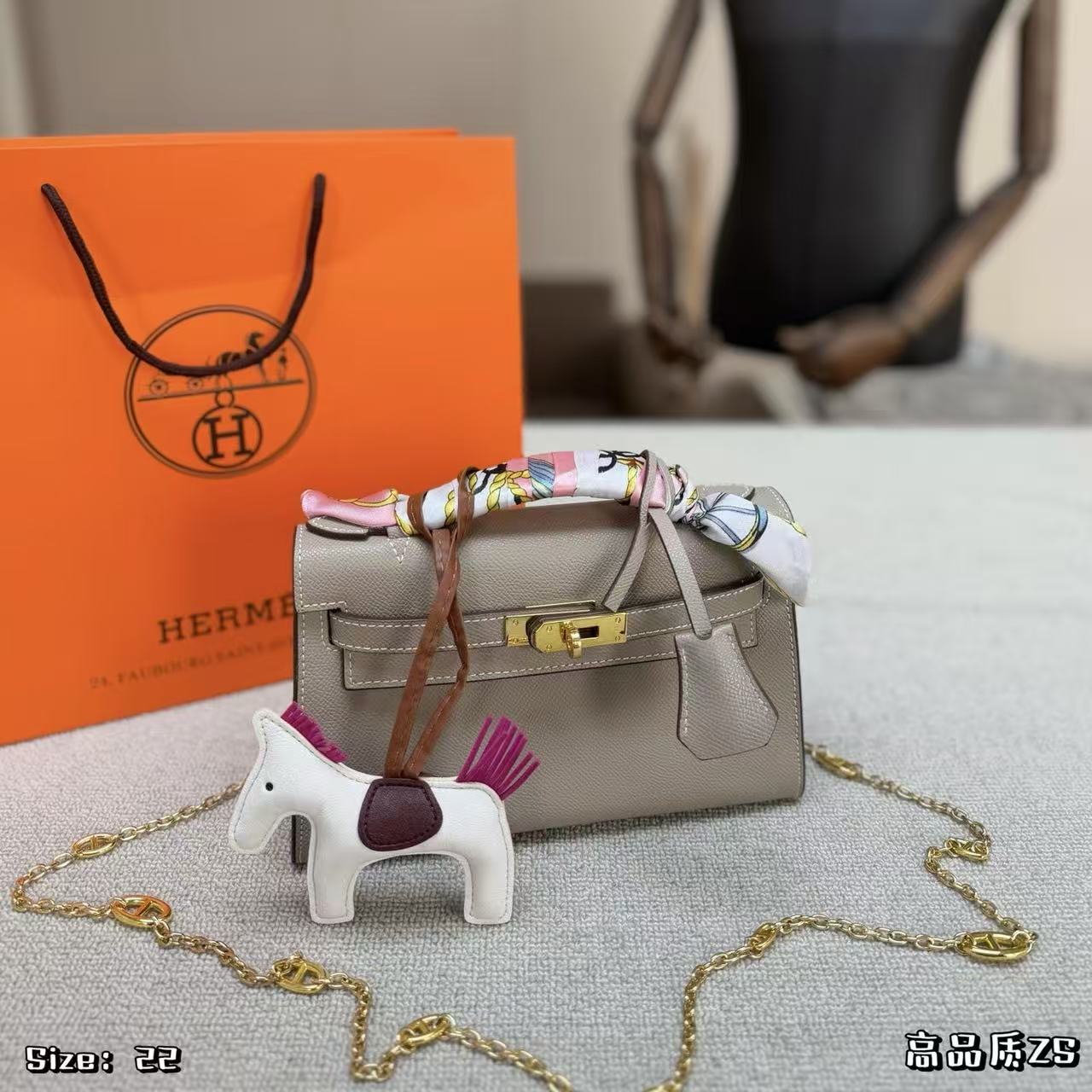 HERME5 Mini kellyチェーンバッグ【50％割引+送料無料】