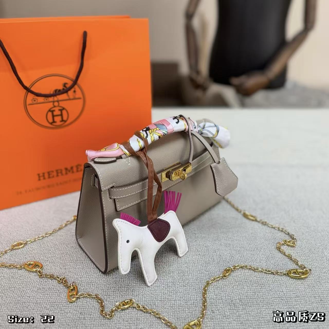 HERME5 Mini kellyチェーンバッグ【50％割引+送料無料】