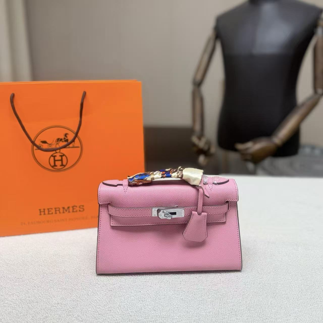 HERME5 Mini kellyチェーンバッグ【50％割引+送料無料】A