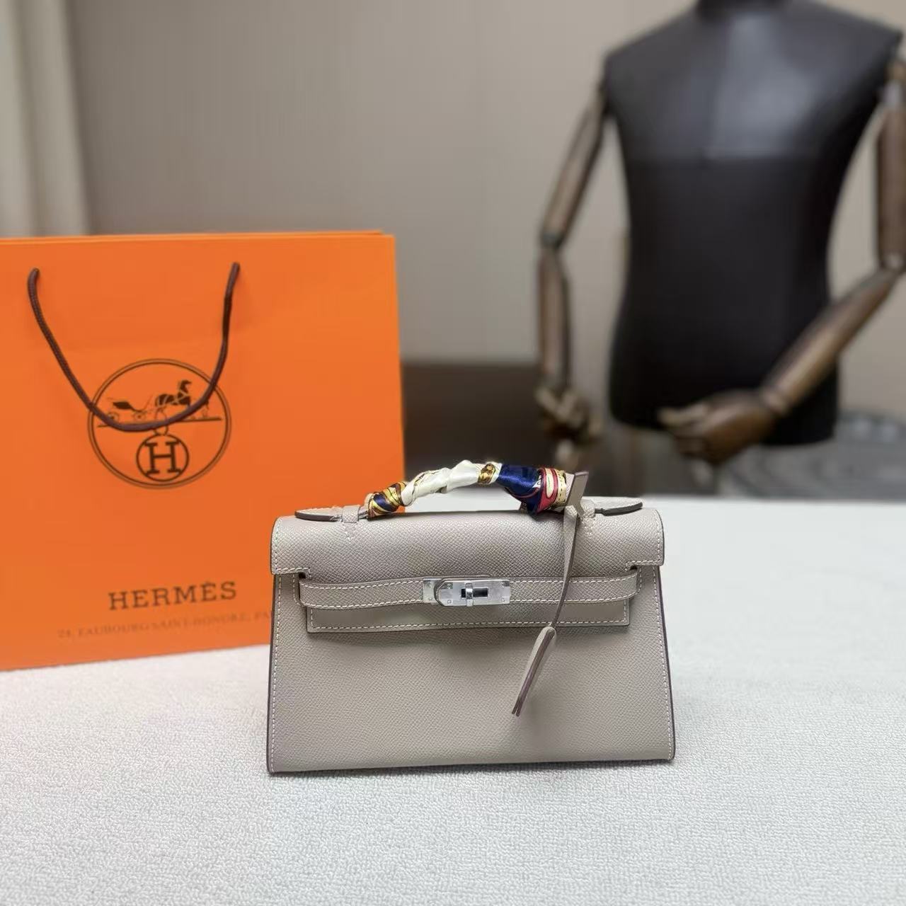 HERME5 Mini kellyチェーンバッグ【50％割引+送料無料】A