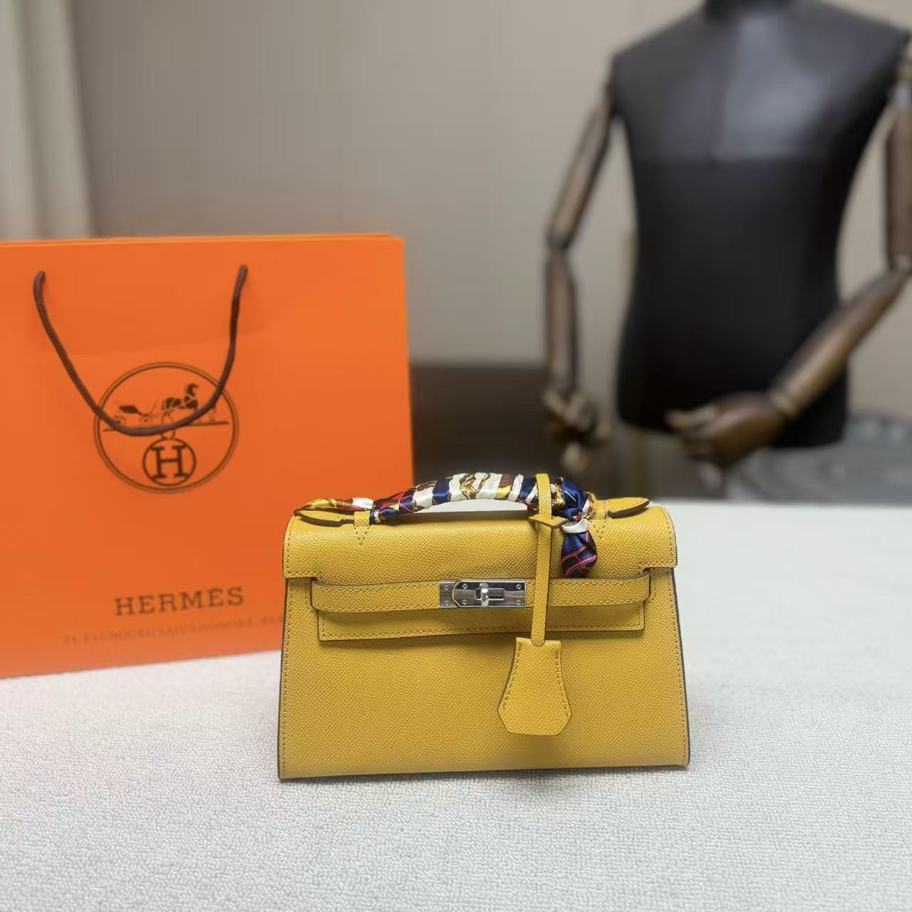 HERME5 Mini kellyチェーンバッグ【50％割引+送料無料】A