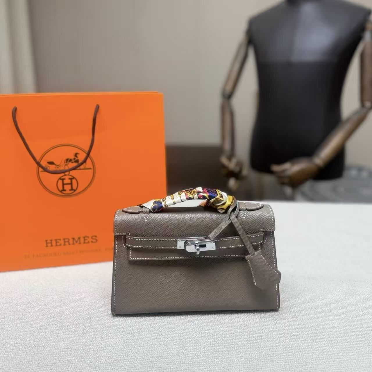 HERME5 Mini kellyチェーンバッグ【50％割引+送料無料】A