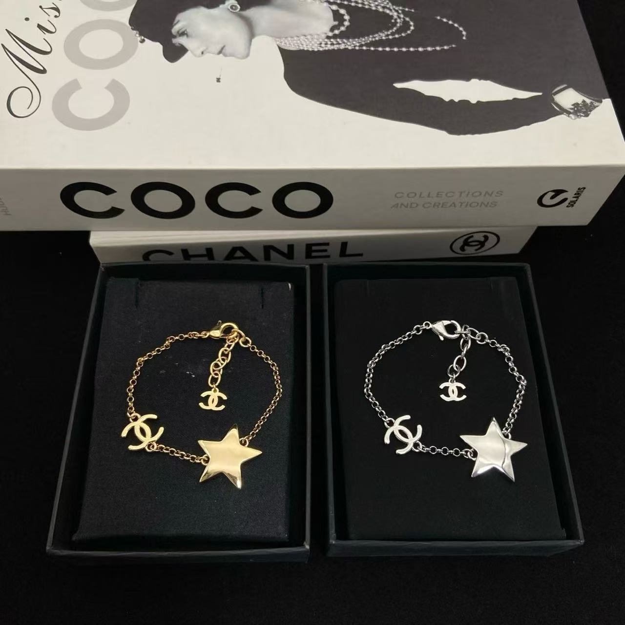 CHANE1 ダブルC 五芒星ブレスレット【50％割引+送料無料】