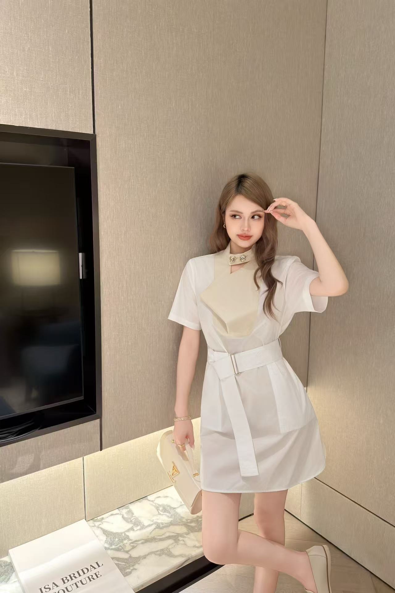 LV ミニマリスト カラーブロック ドレス【50％割引+送料無料】