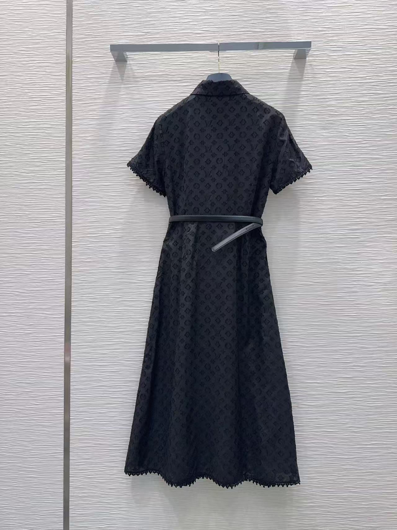 LVジャカード ショートスリーブドレス【50％割引+送料無料】