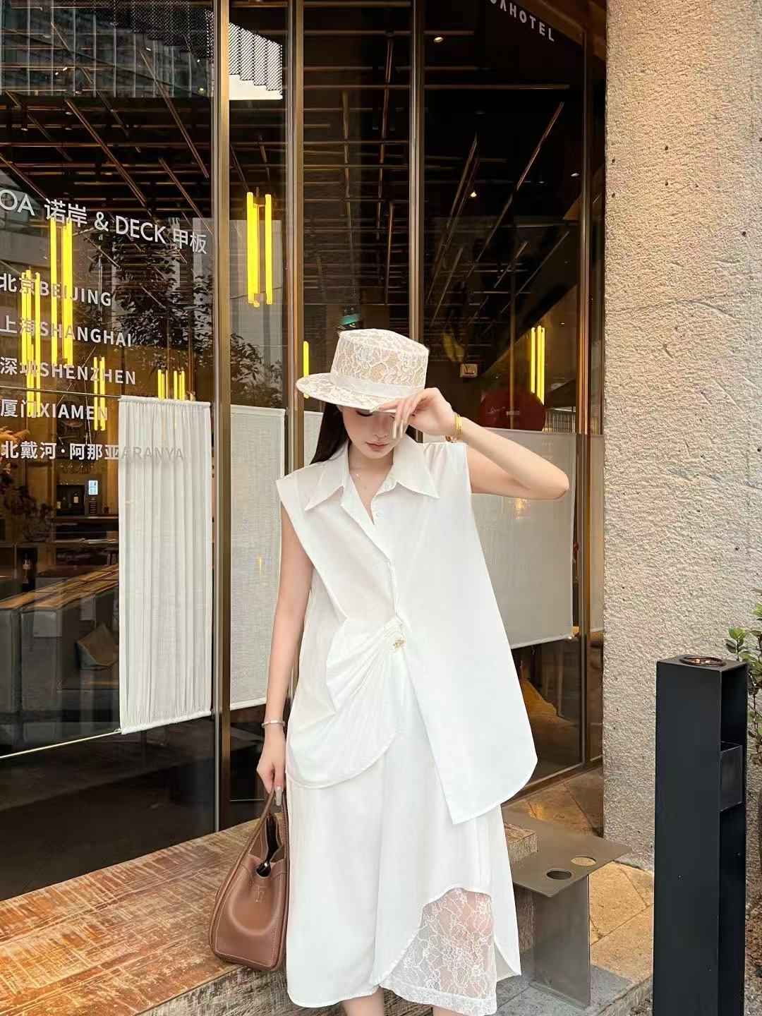 LOEWE ミニマリスト シャツ＆スカート セットアップ【50％割引+送料無料】