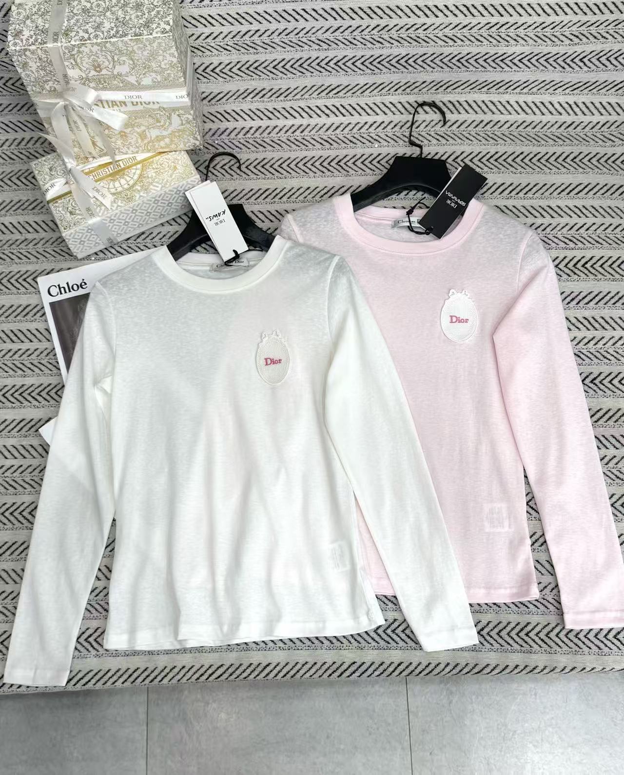 DIOR レタリング刺繍 Tシャツ【50％割引+送料無料】