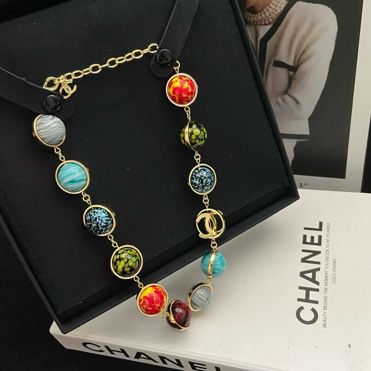 CHANE1 ダブルC カラフルブレスレット【50％割引+送料無料】