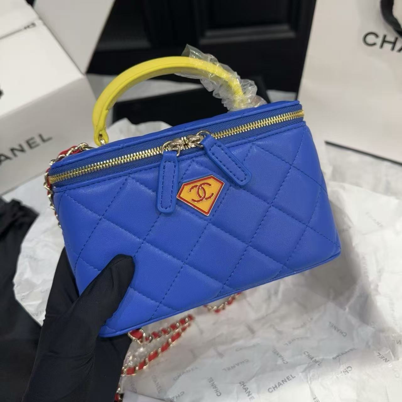 CHANE1 ダブルCチェーンハンドバッグ【50％割引+送料無料】