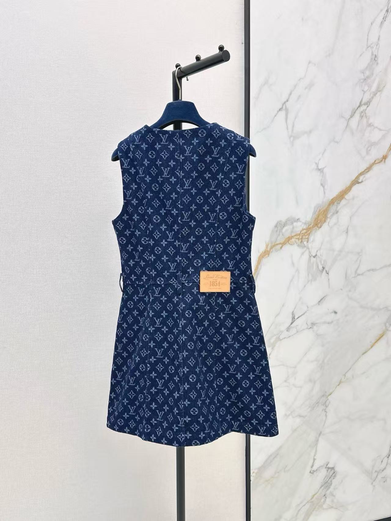 LV モノグラム ジップフロント デニムドレス【50％割引+送料無料】