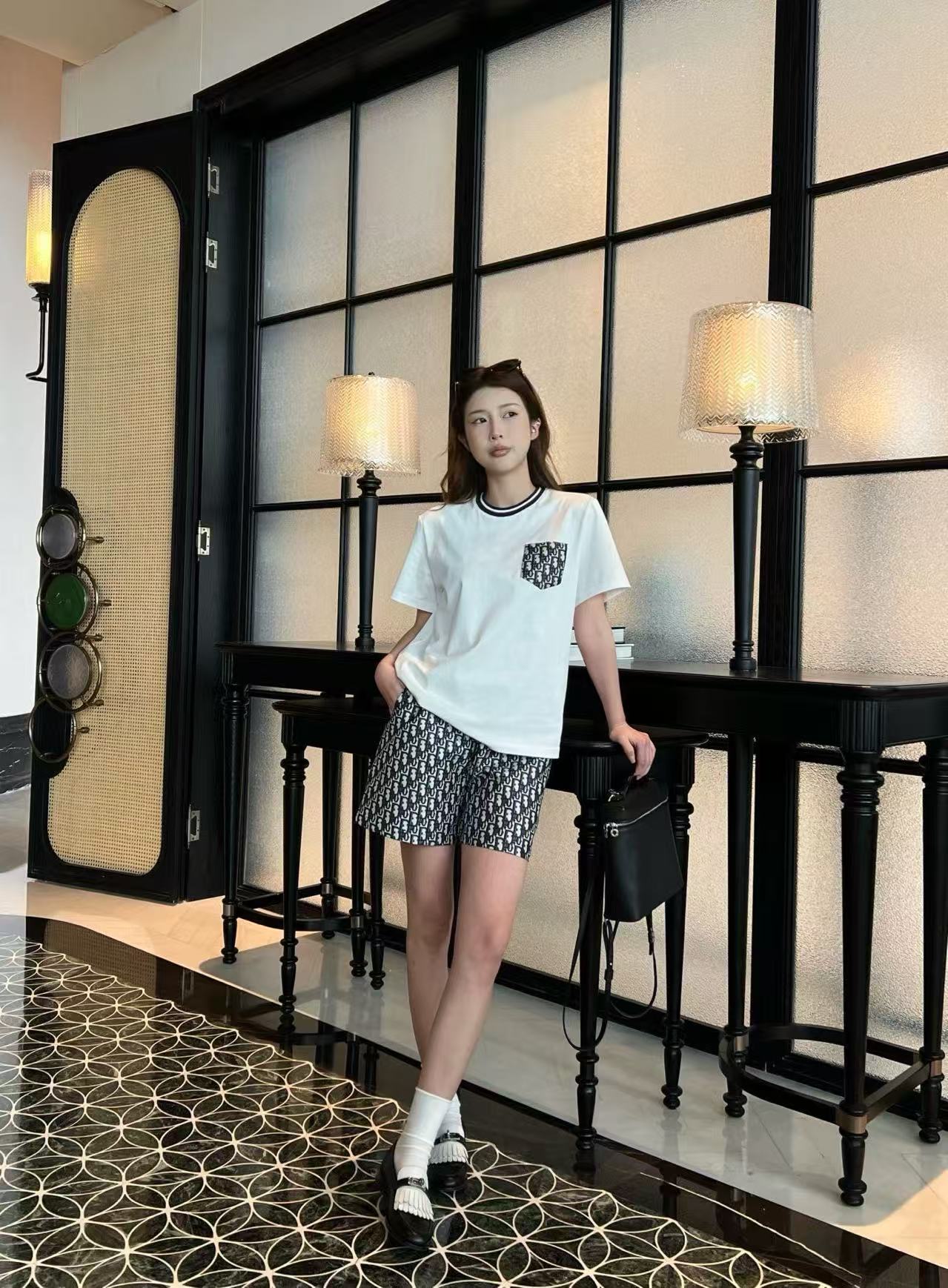 DIOR ポケットTシャツ＆ショートパンツ セットアップ【50％割引+送料無料】