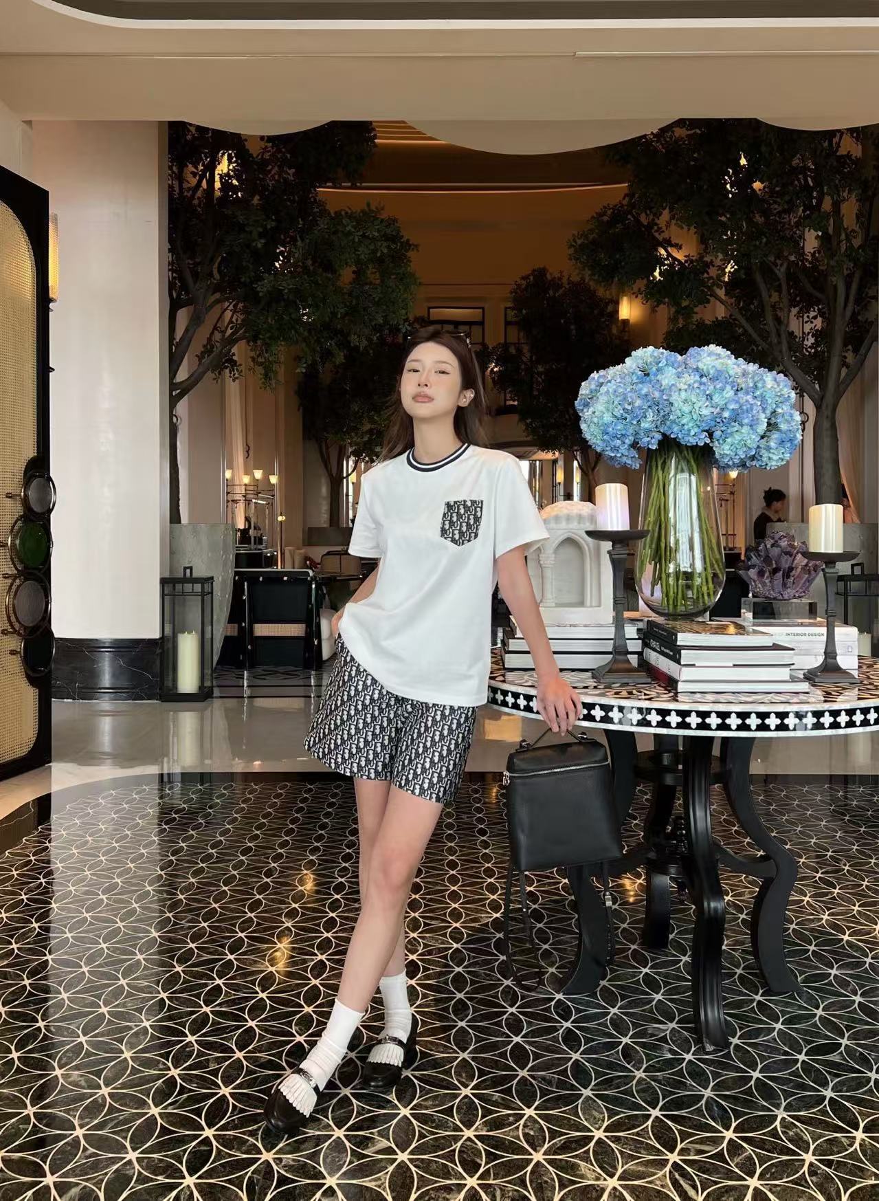 DIOR ポケットTシャツ＆ショートパンツ セットアップ【50％割引+送料無料】