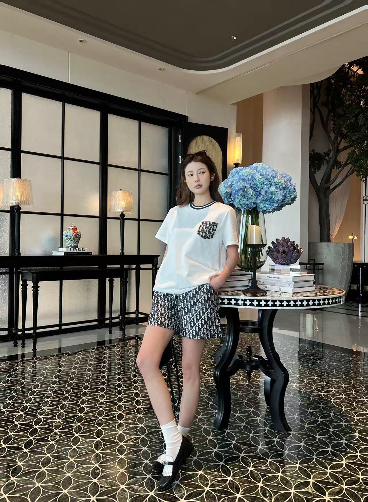 DIOR ポケットTシャツ＆ショートパンツ セットアップ【50％割引+送料無料】