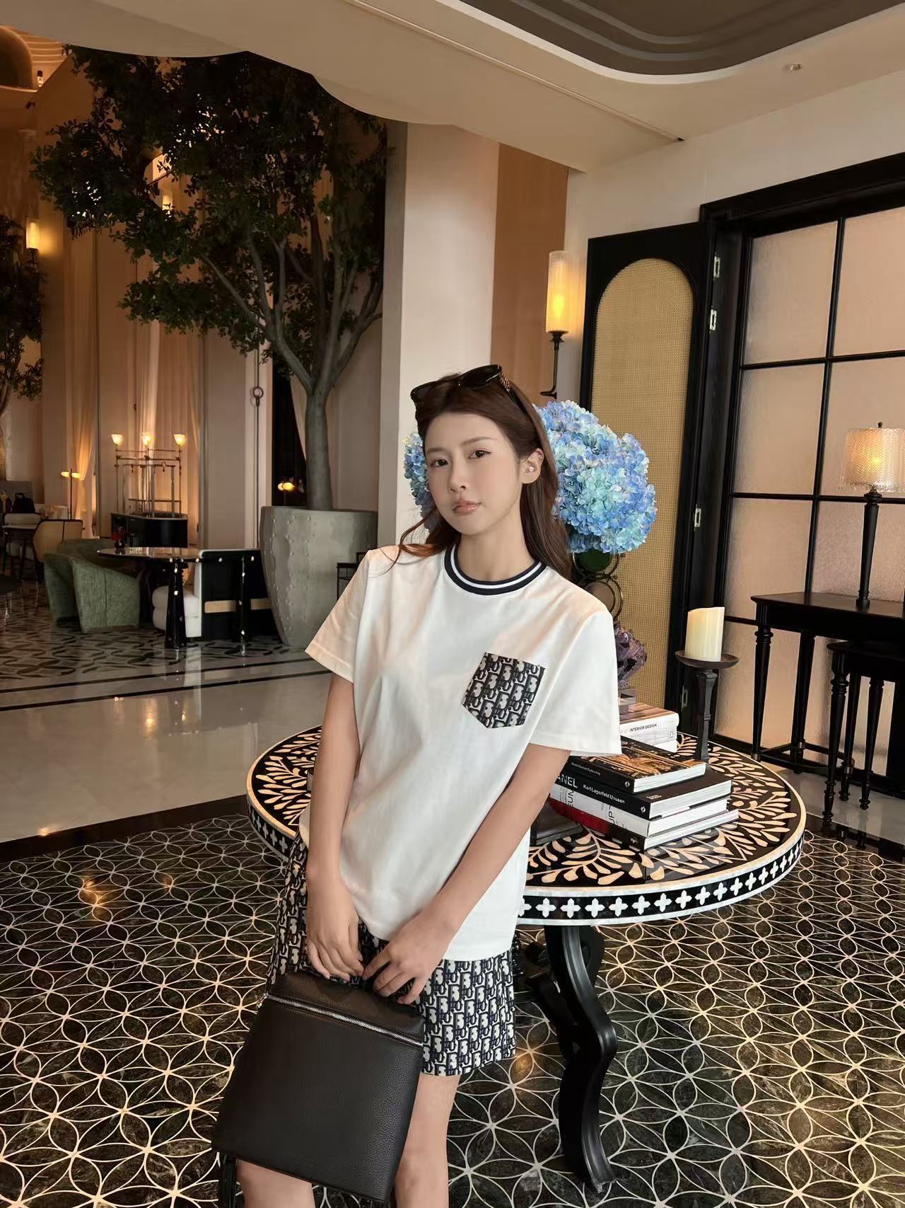 DIOR ポケットTシャツ＆ショートパンツ セットアップ【50％割引+送料無料】