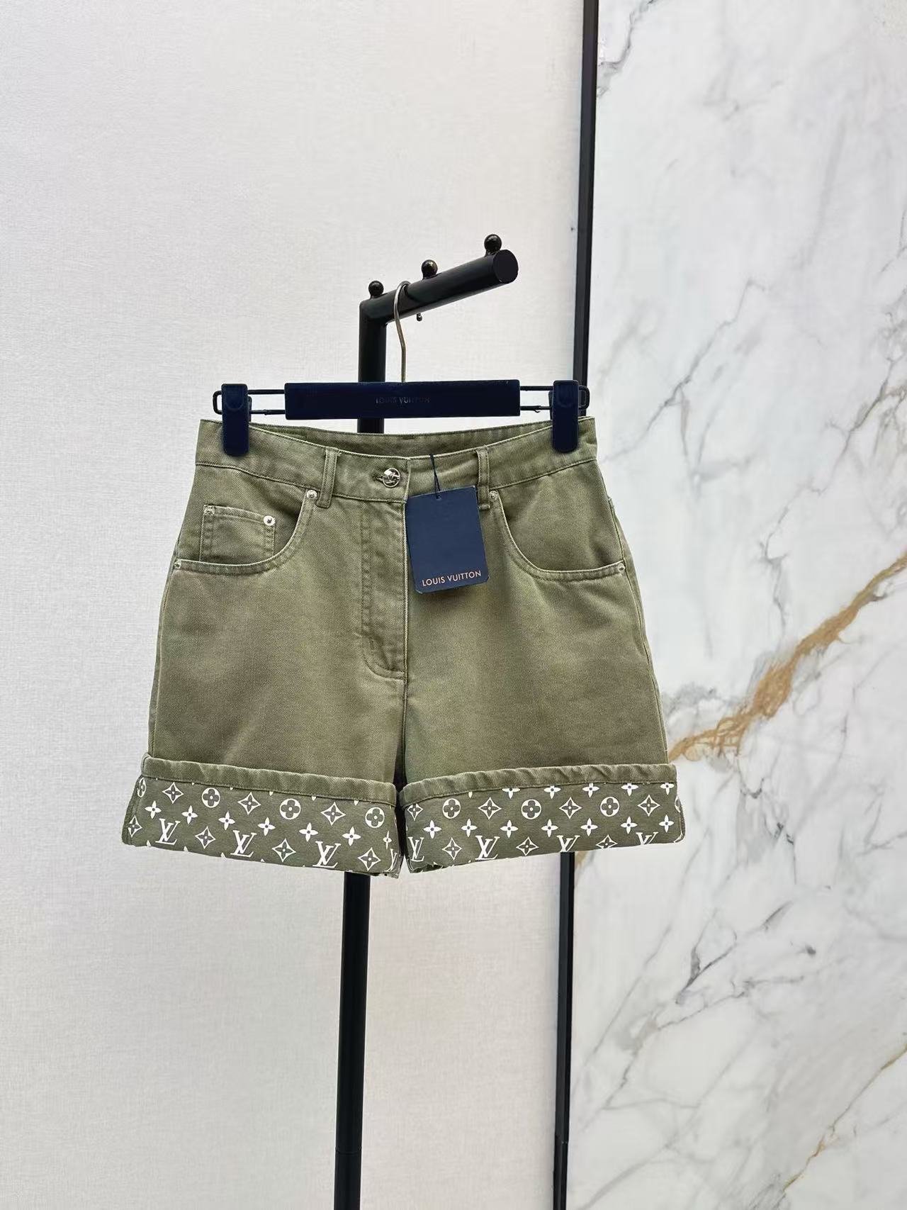 LV デニムベスト＆ショートパンツ セットアップ【50％割引+送料無料】