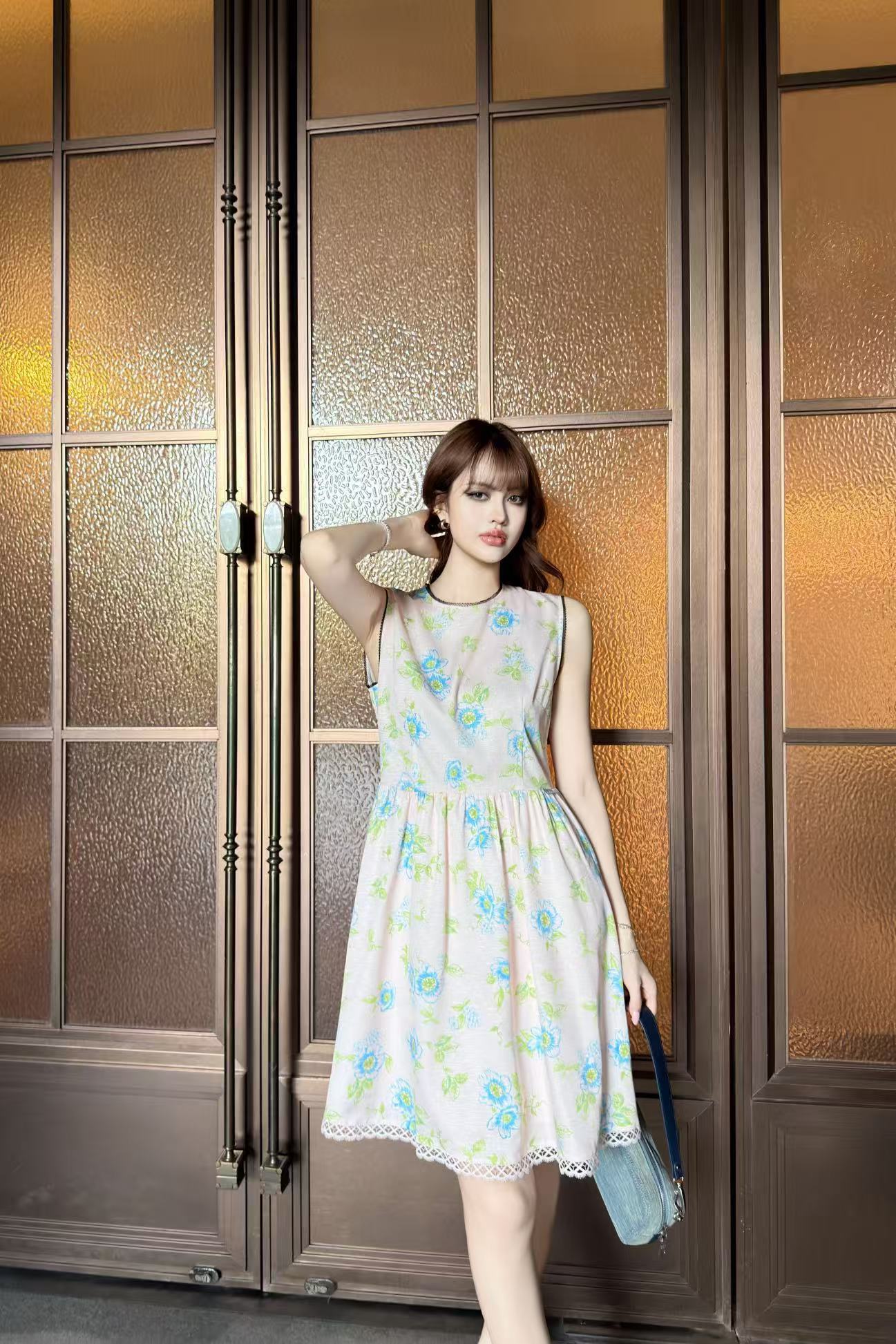 PR4DA 高品質プリント・ノースリーブワンピース【50％割引+送料無料】