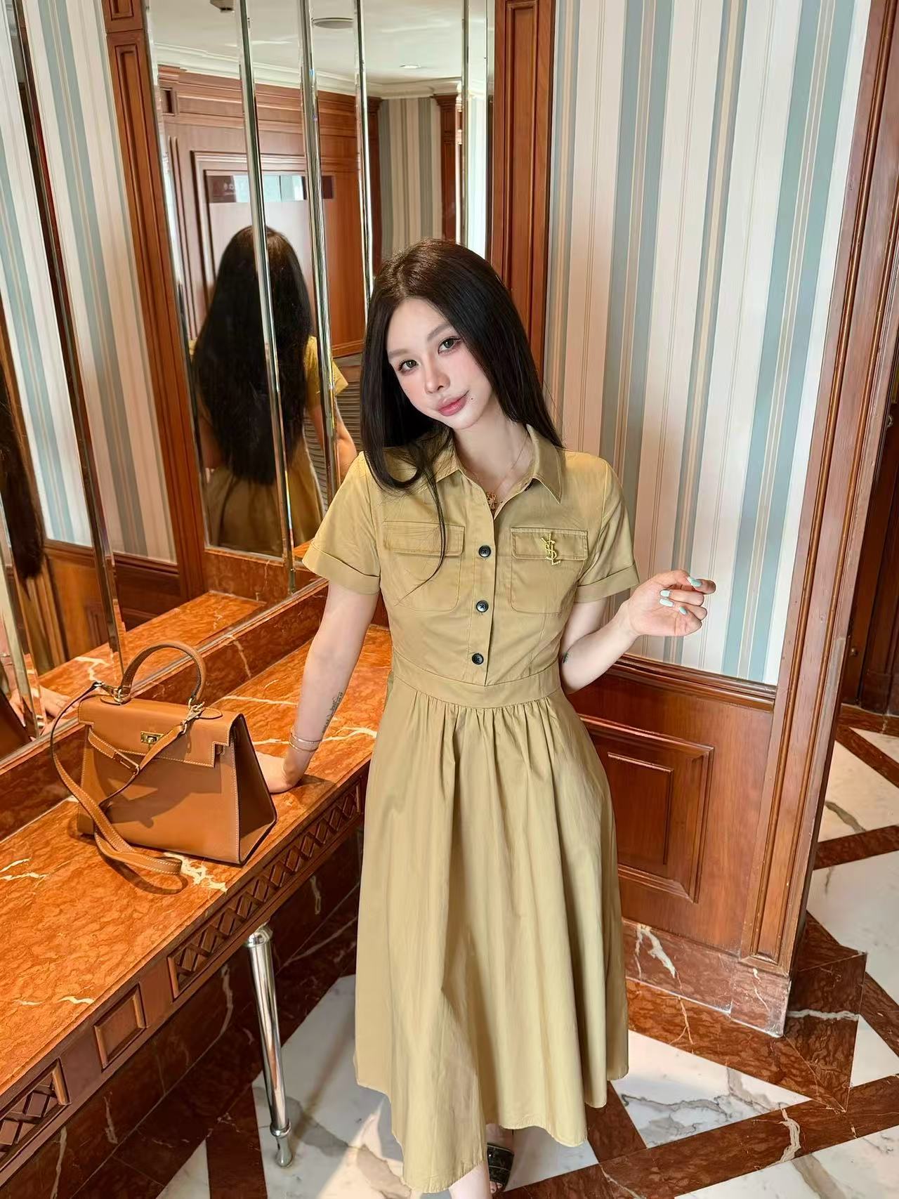 YSL 高品質ツーポケットドレス【50％割引+送料無料】
