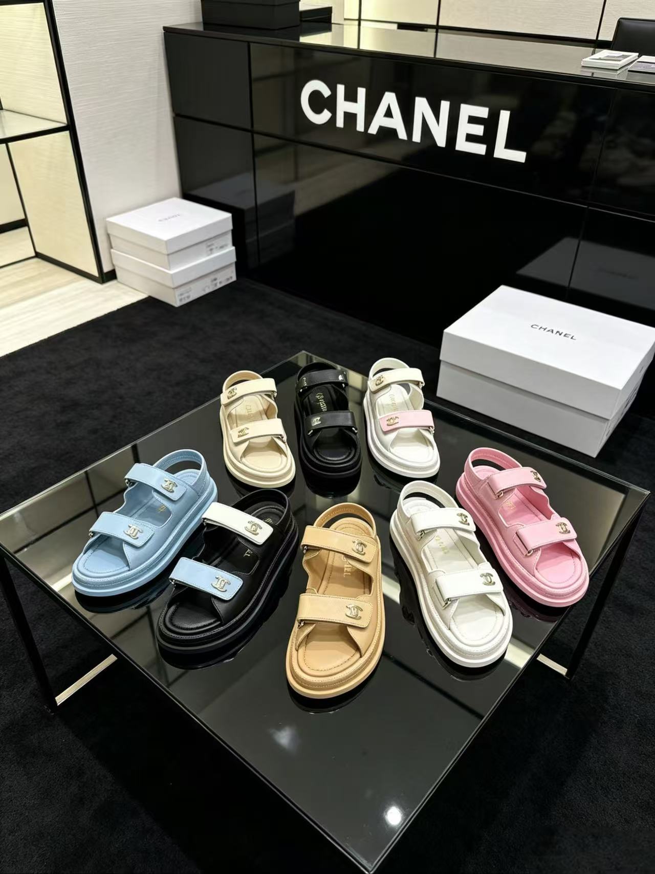 CHANE1高品質ダブルCサンダル【50％割引+送料無料】