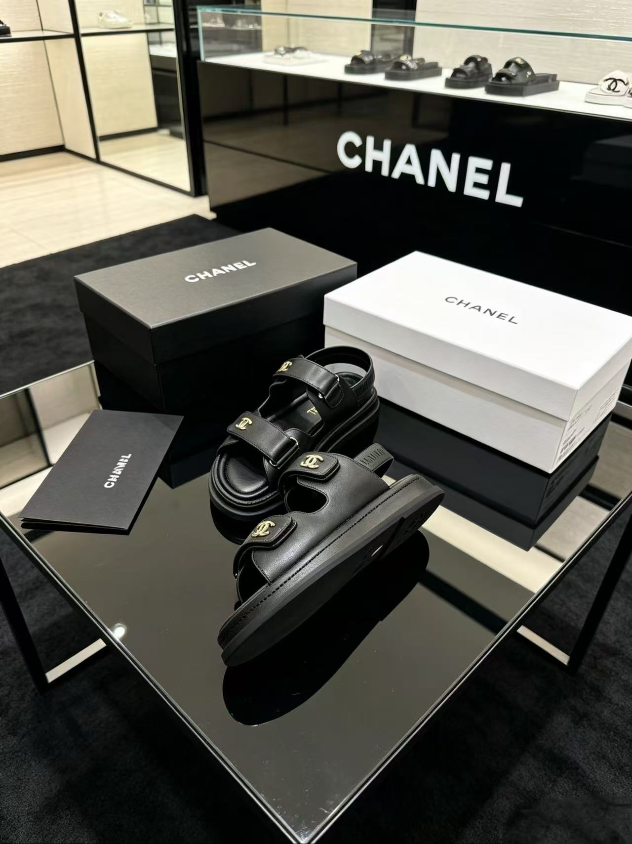 CHANE1高品質ダブルCサンダル【50％割引+送料無料】