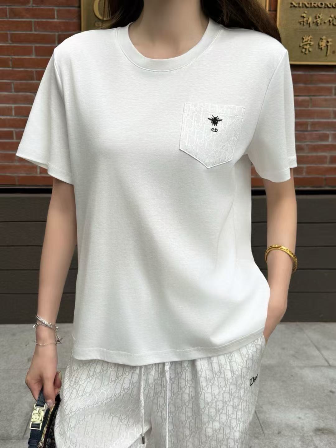 DI0Rポケット付きTシャツ＋パンツのツーピースセット【50％割引+送料無料】