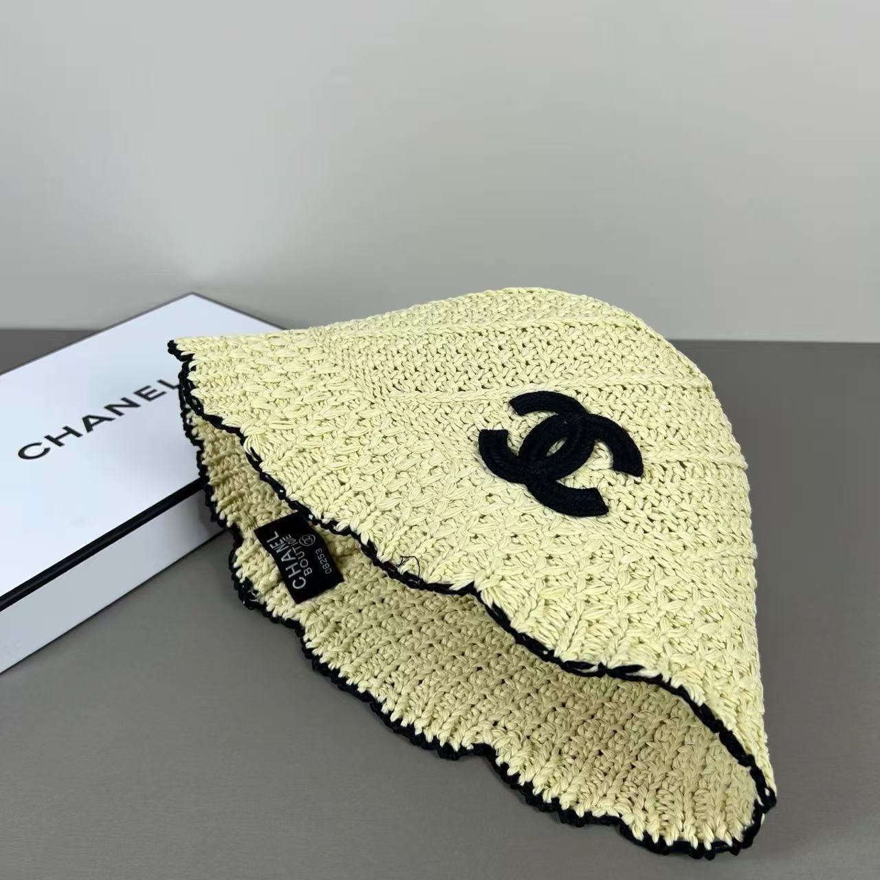CHANE1 ダブルC ニットフィッシャーマンハット【50％割引+送料無料】