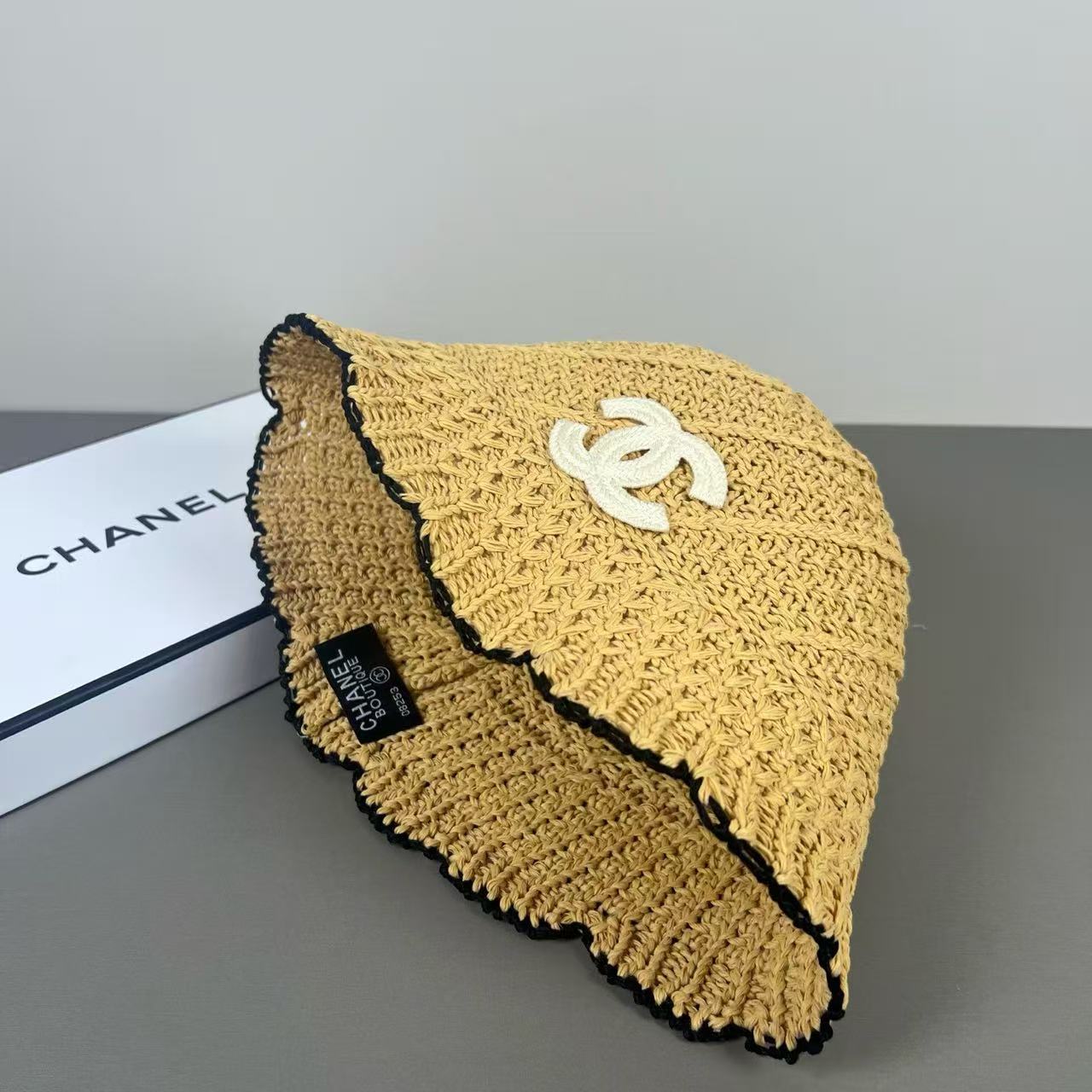 CHANE1 ダブルC ニットフィッシャーマンハット【50％割引+送料無料】