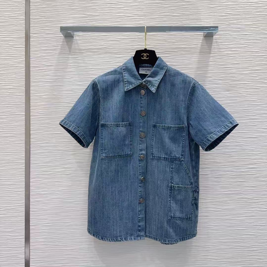 CHANE1 デニムジャケット＋ショートパンツ ツーピースセット【50％割引+送料無料】