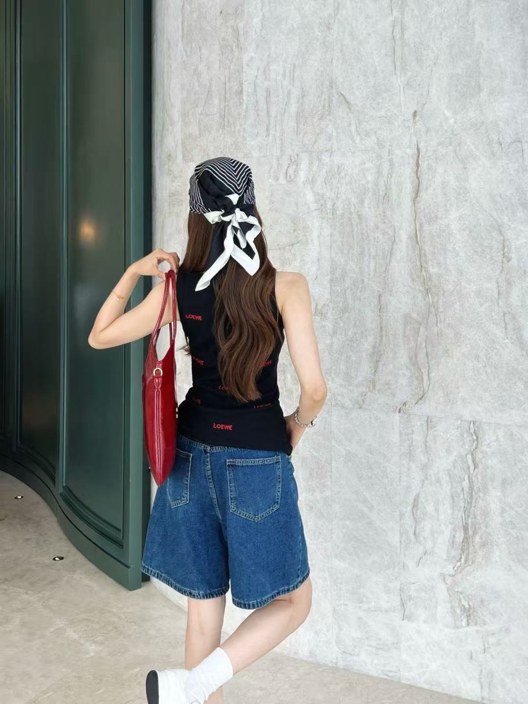 LOEWE レター刺繍入りタンクトップ／Tシャツ【50％割引+送料無料】