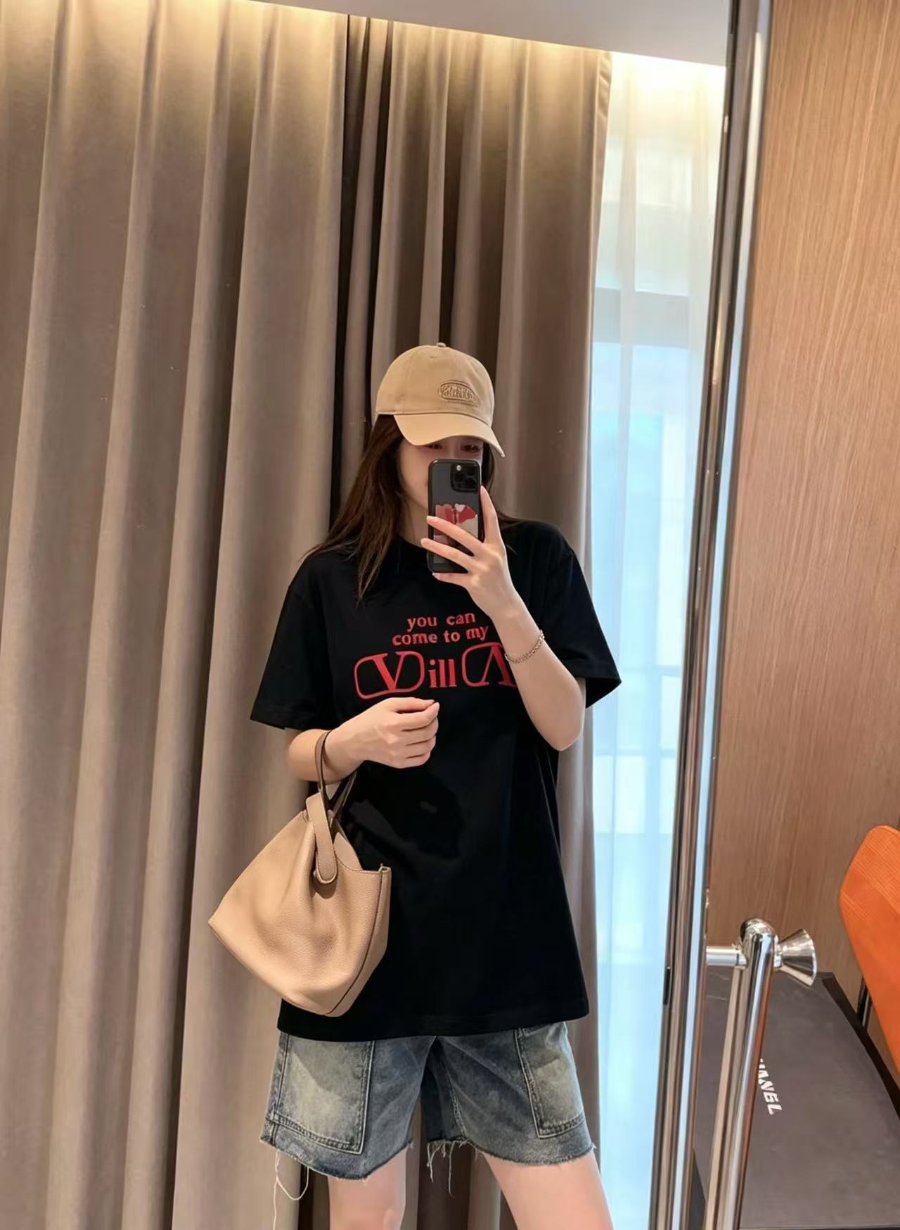 VALENT1NO シンプルレターTシャツ【50％割引+送料無料】