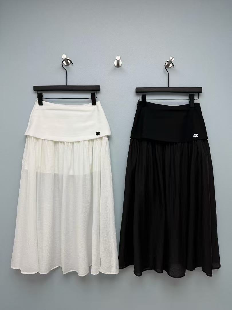 CHANE1 シンプルダブルCスカート【50％割引+送料無料】