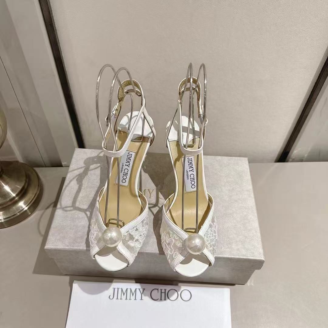 jimmycho0 高品質レースハイヒール【50％割引+送料無料】