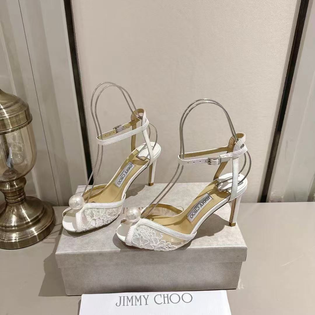 jimmycho0 高品質レースハイヒール【50％割引+送料無料】