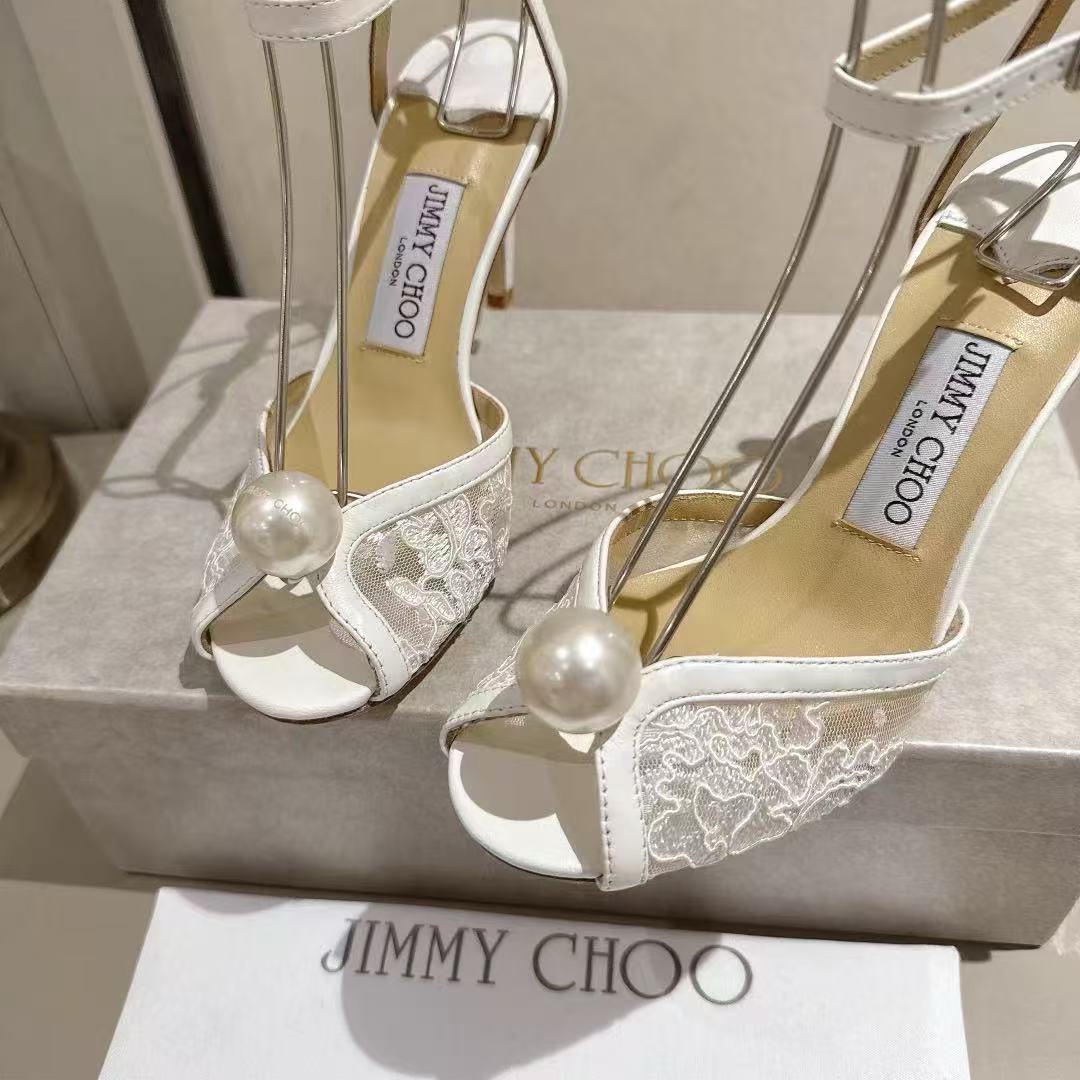 jimmycho0 高品質レースハイヒール【50％割引+送料無料】
