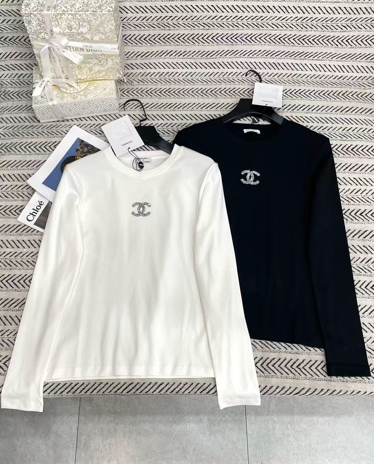 CHANE1 シンプルダブルC長袖Tシャツ【50％割引+送料無料】
