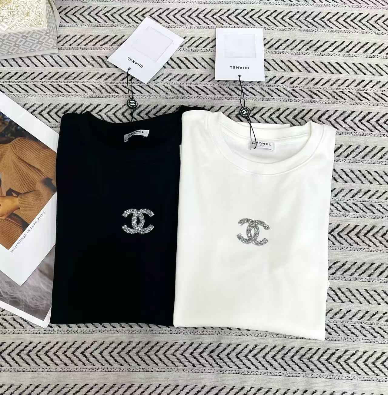 CHANE1 シンプルダブルC長袖Tシャツ【50％割引+送料無料】