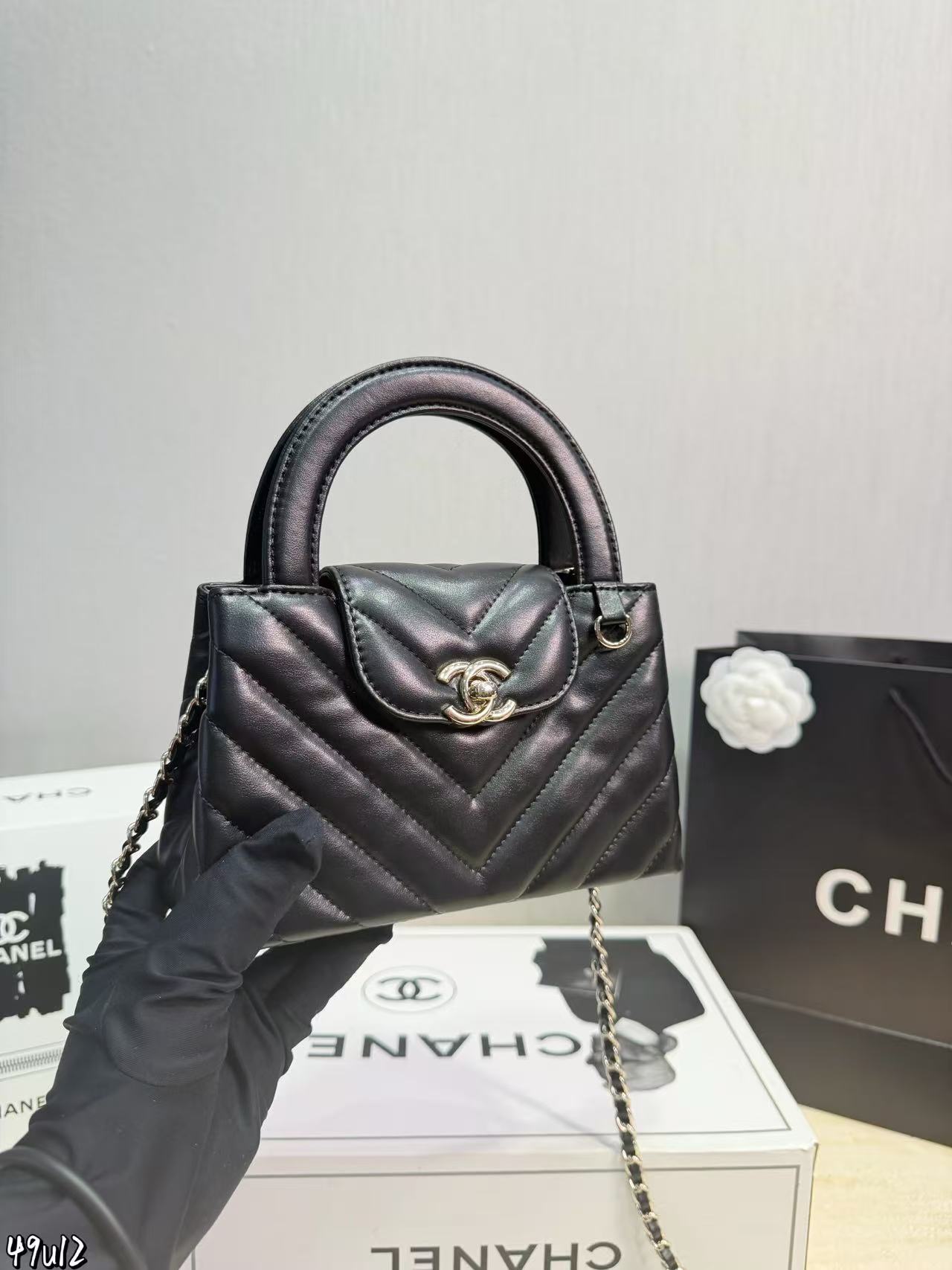 CHANE1 kellyチェーンハンドバッグ【50％割引+送料無料】