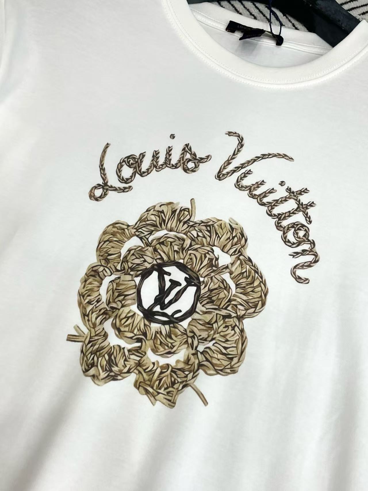 LV花柄ロゴTシャツ【50％割引+送料無料】