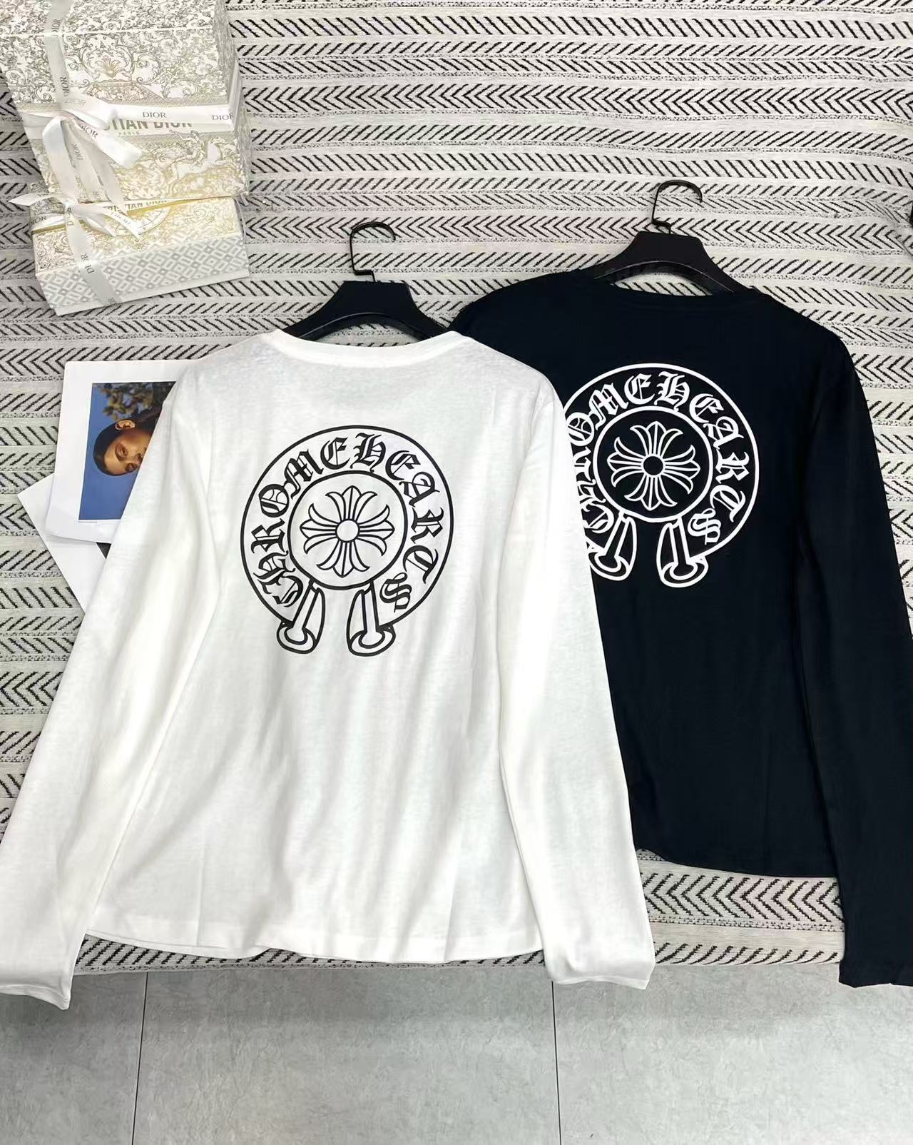 Chr0me Heartsサンスクリット語の長袖Tシャツ【50％割引+送料無料】