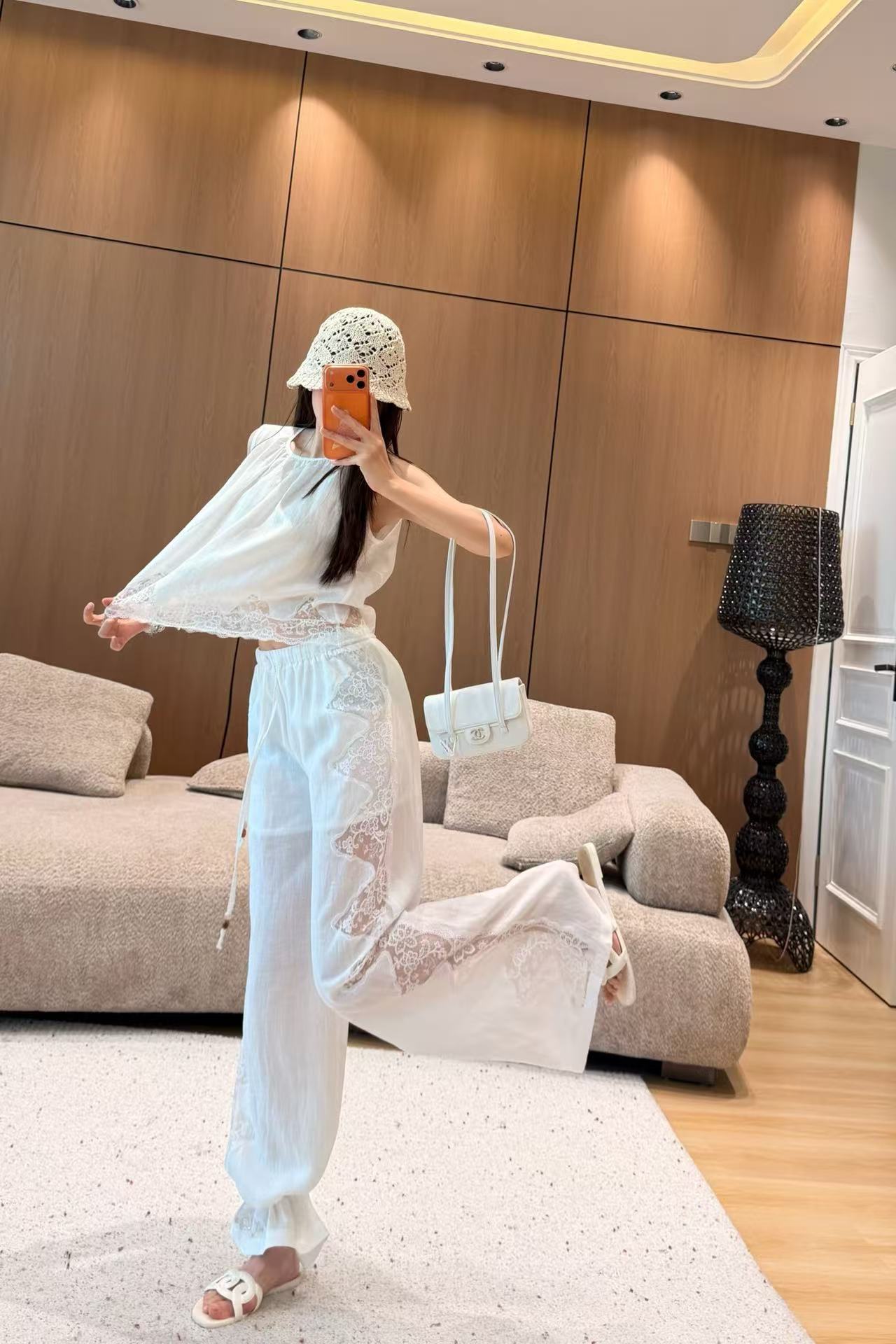 CEL1NE レースベスト＋パンツ ツーピースセット【50％割引+送料無料】