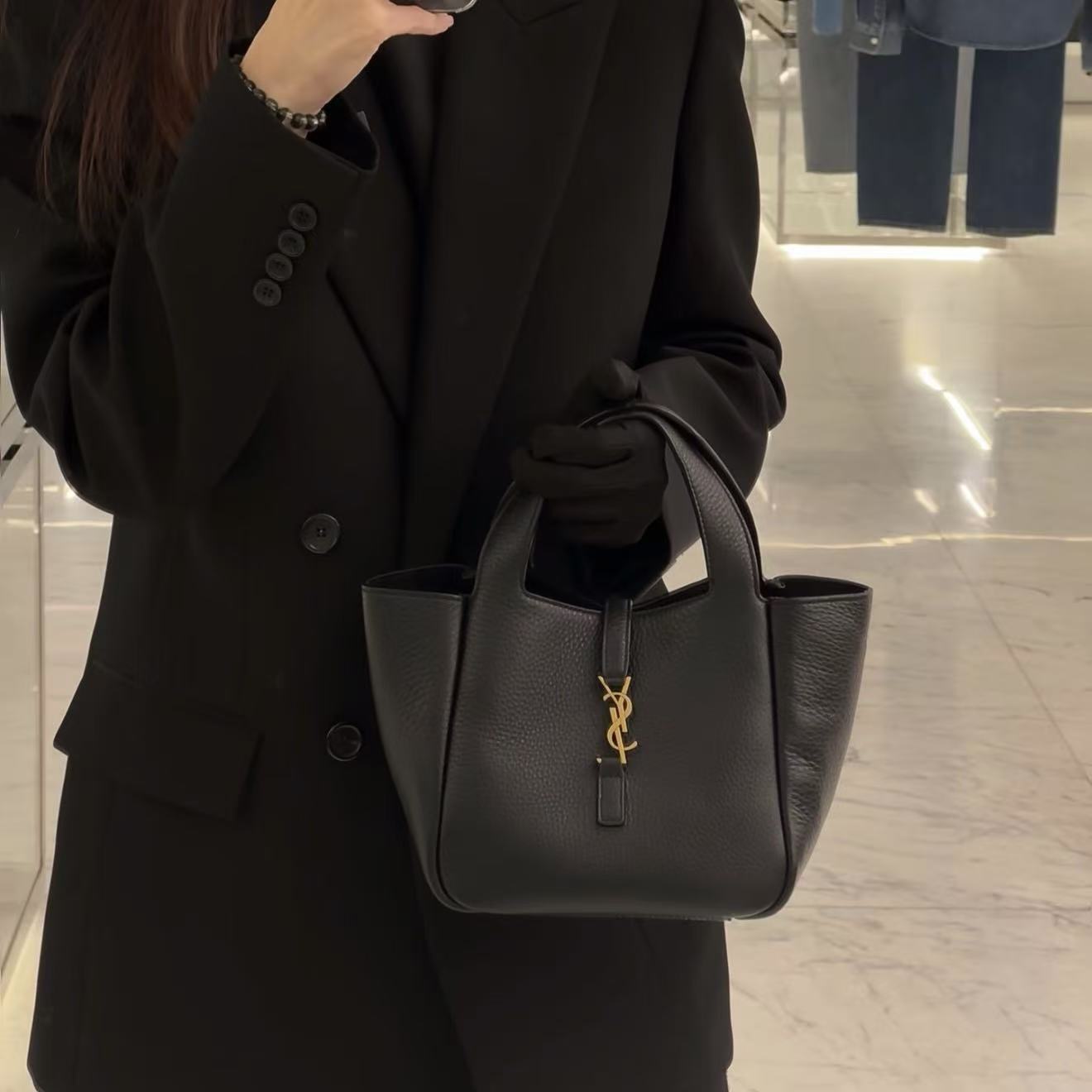 YSLレザーハンドバッグ【50％割引+送料無料】