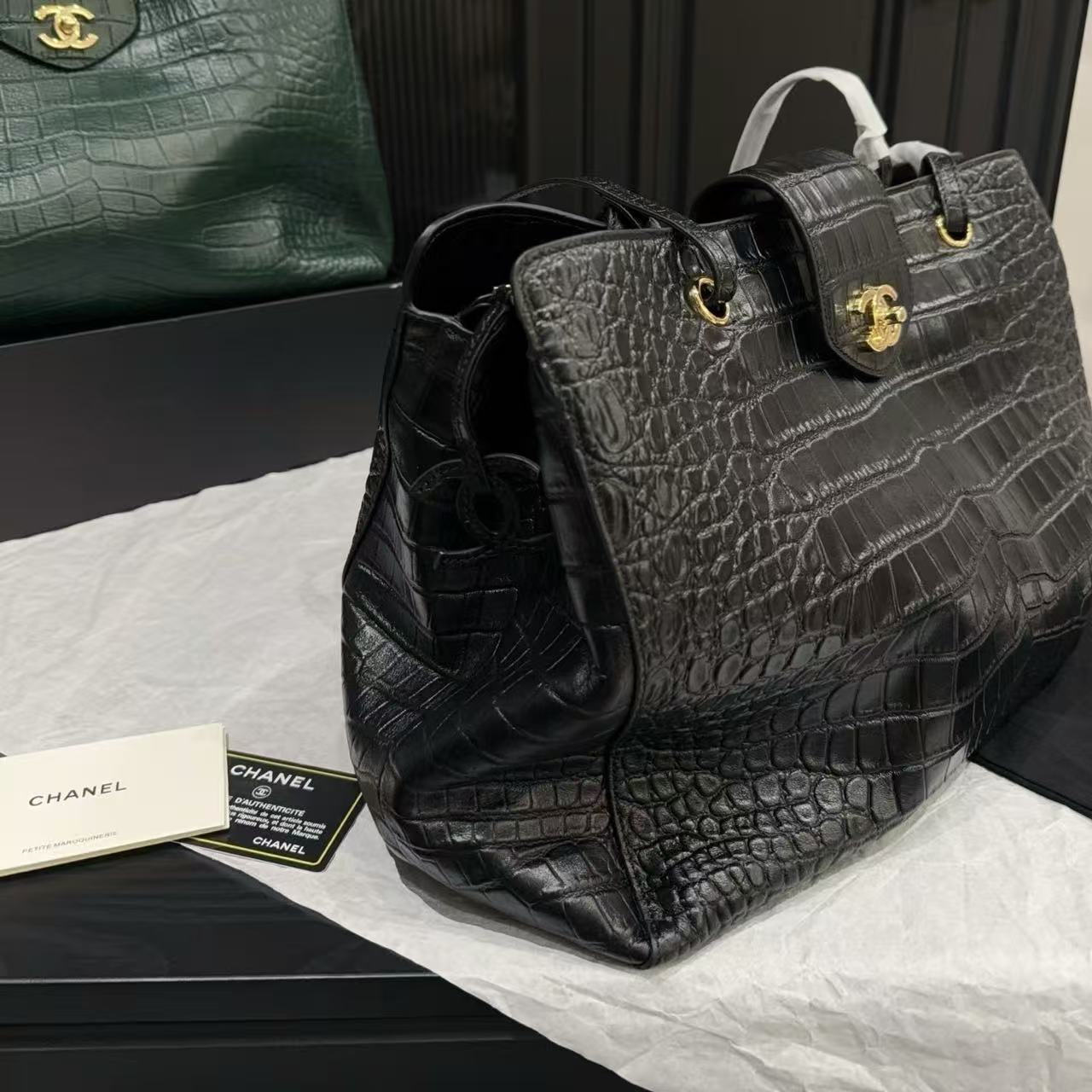 CHANE1 高品質クロコダイル装飾トートバッグ【50％割引+送料無料】