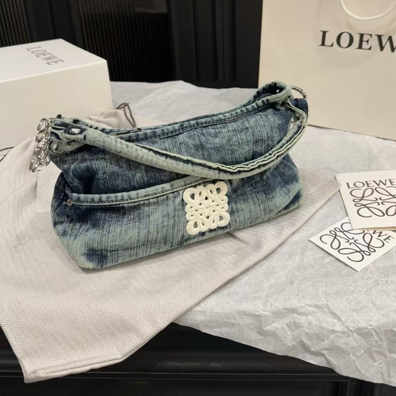 L0WEW デニムトートバッグ【50％割引+送料無料】