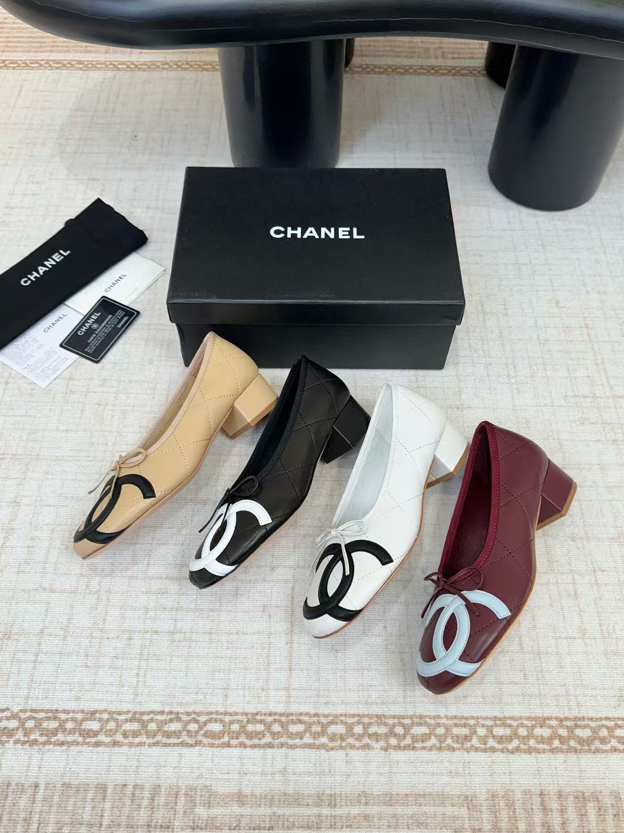 CHANE1 高品質ダブルCローヒールシューズ【50％割引+送料無料】