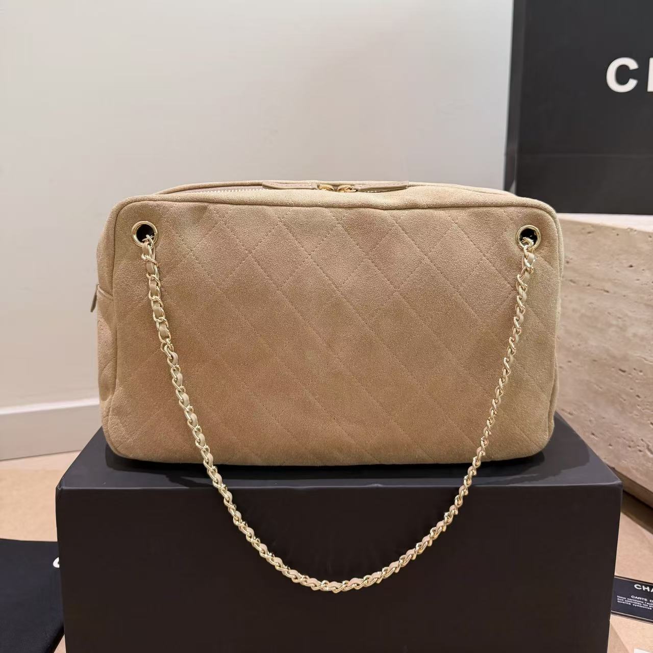 CHANE1 高品質スエードレザーチェーンショルダーバッグ【50％割引+送料無料】